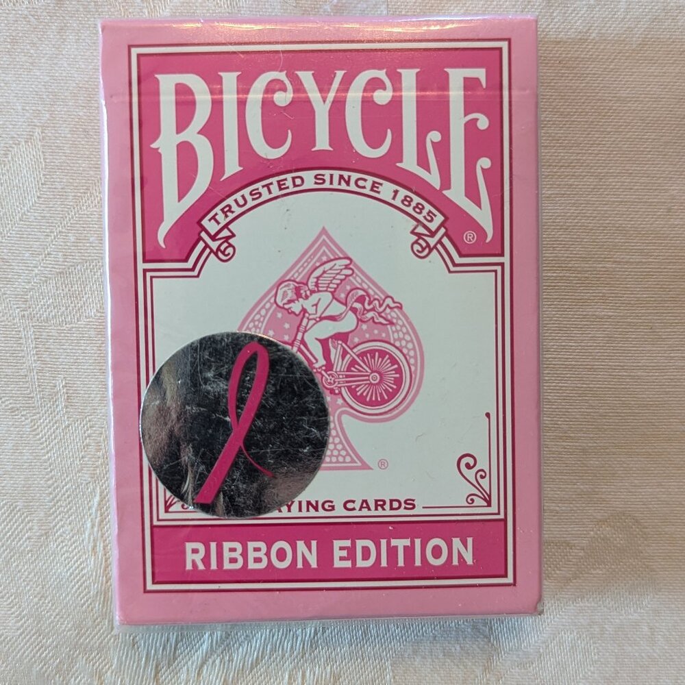 2008 Bicycle Pink Ribbon Playing Cards – Breast Cancer Awareness Edition – Seale
